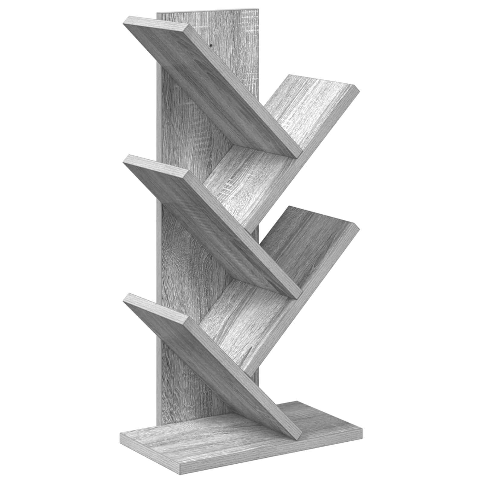 vidaXL Boomvormige boekenplank met 3 planken 30 x 18 x 40 cm Bewerkt hout Wit