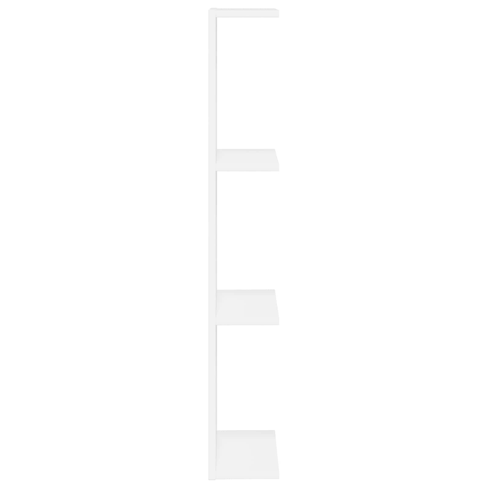 vidaXL Wandplank Wit 25 x 15 x 100 cm Bewerkt hout