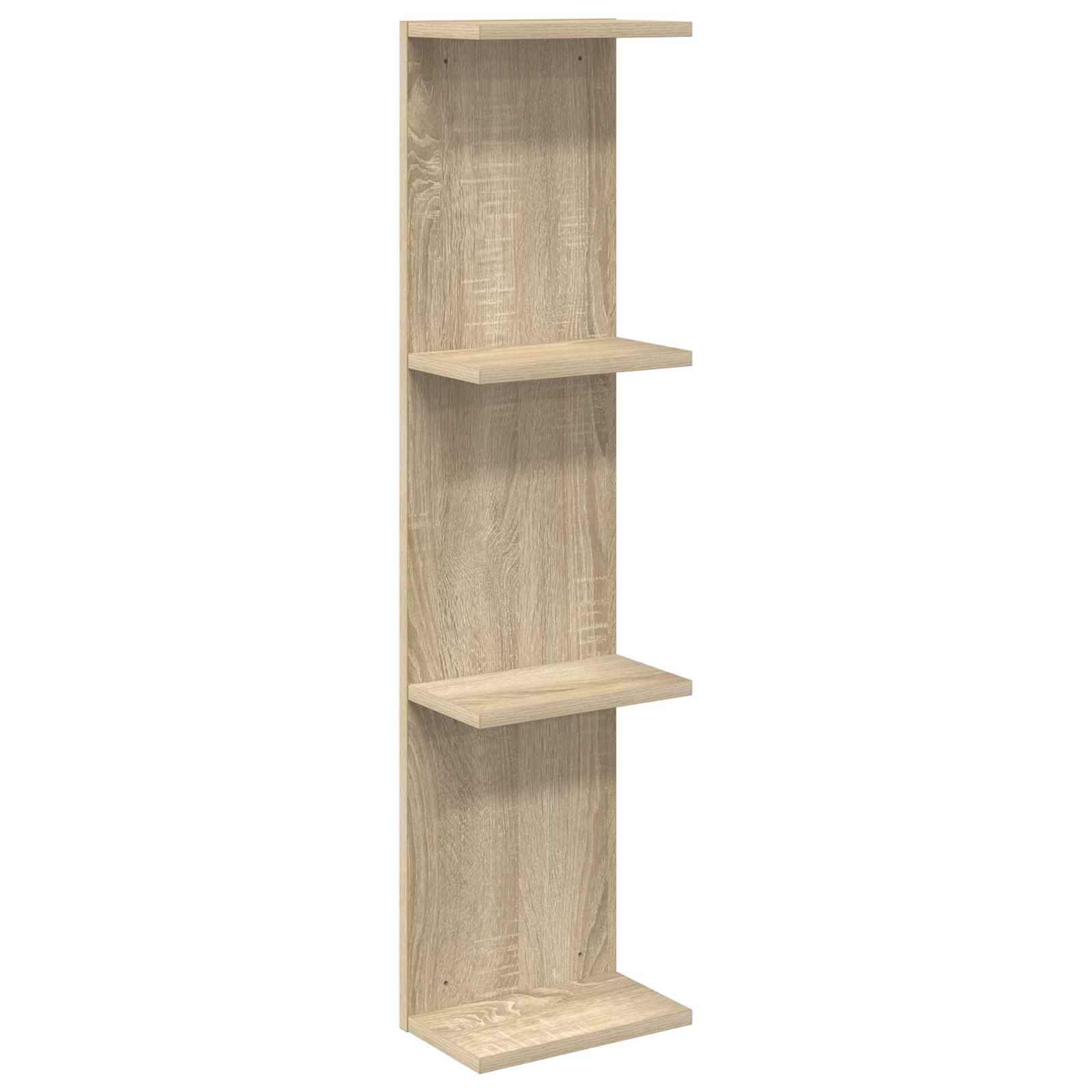 vidaXL Wandplank Wit 25 x 15 x 100 cm Bewerkt hout