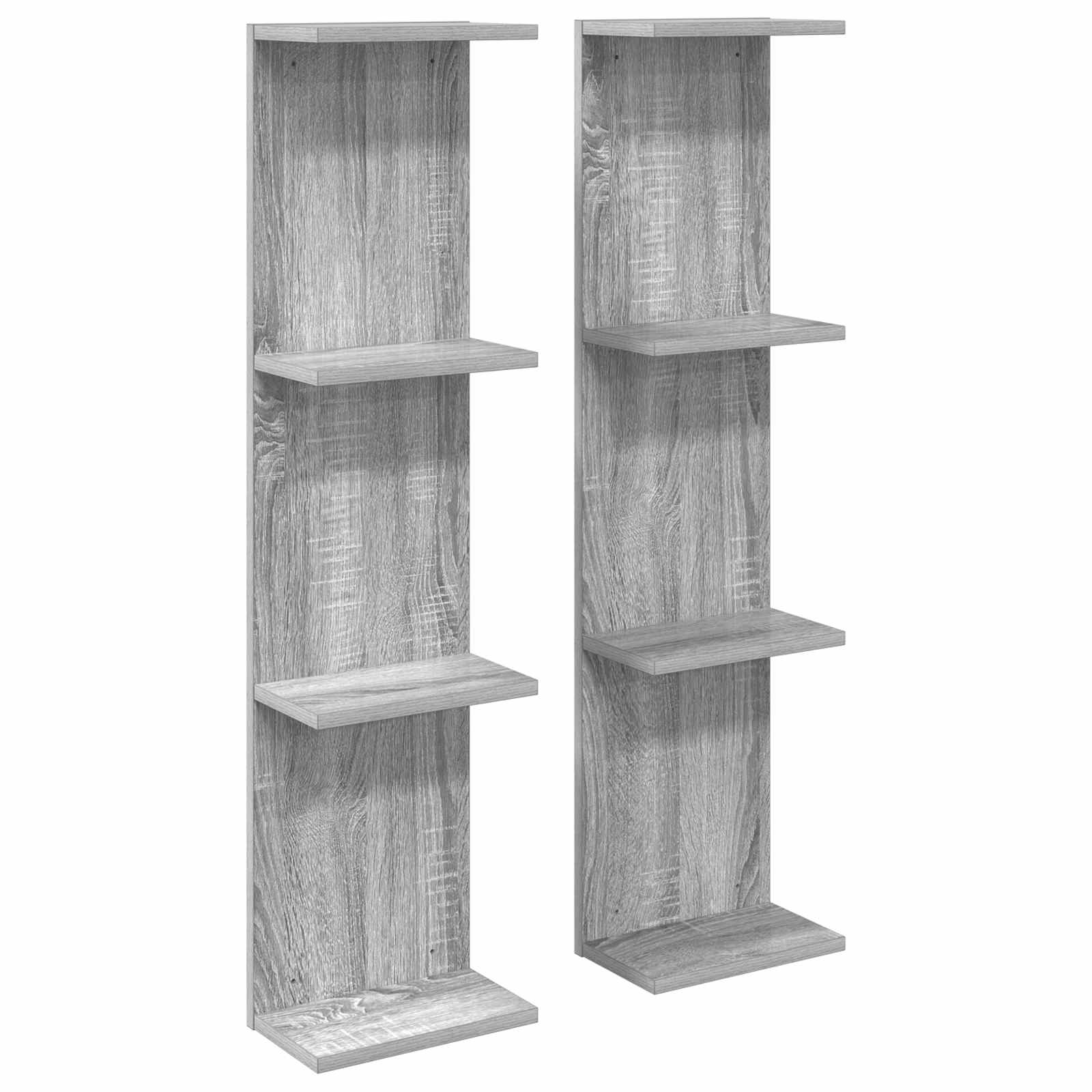 vidaXL Wandplank Wit 25 x 15 x 100 cm Bewerkt hout
