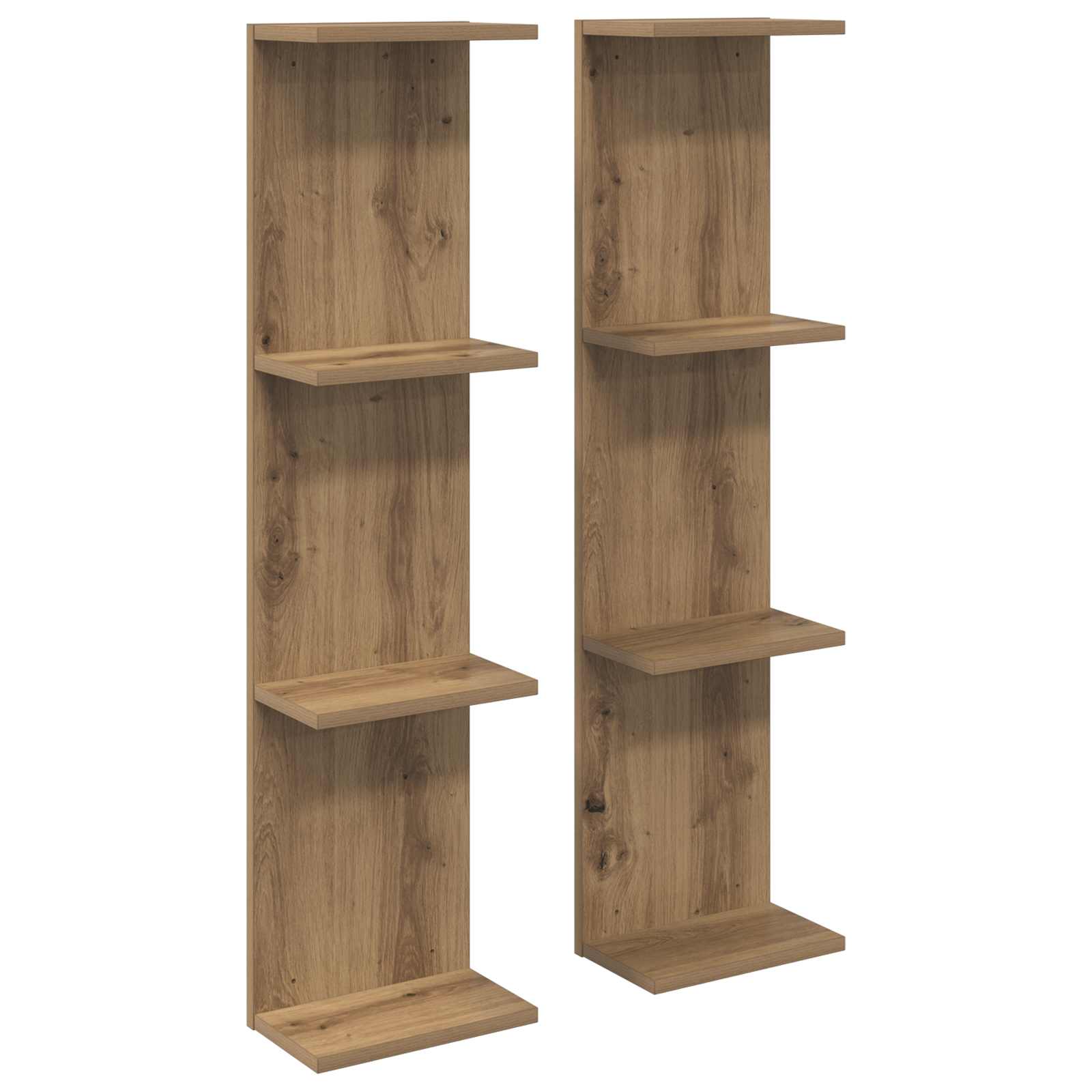 vidaXL Wandplank Wit 25 x 15 x 100 cm Bewerkt hout