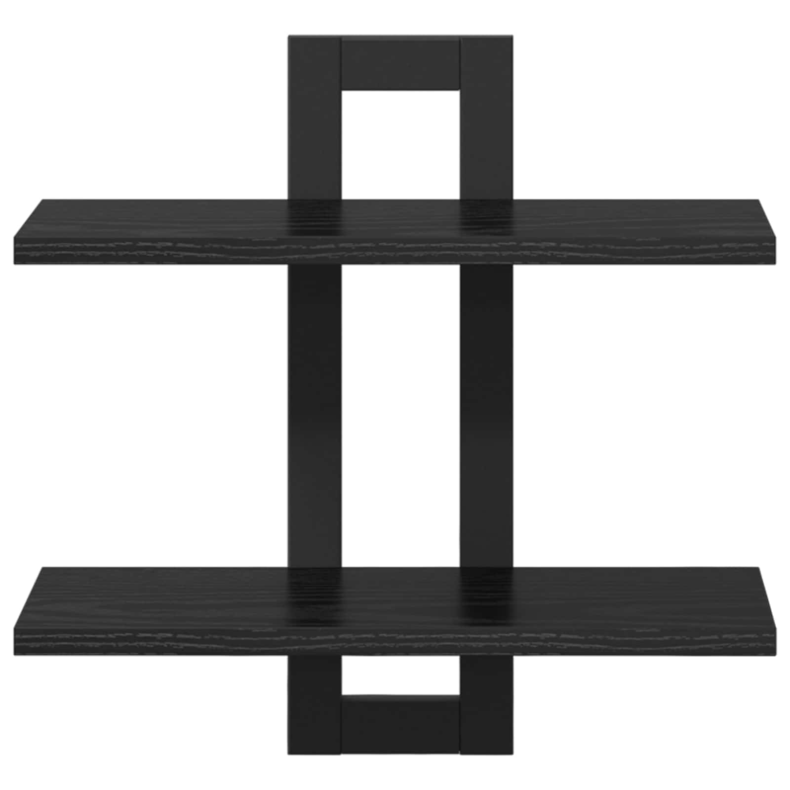 vidaXL Zwevende schappen Zwart eiken 40 x 15 x 40 cm Bewerkt hout