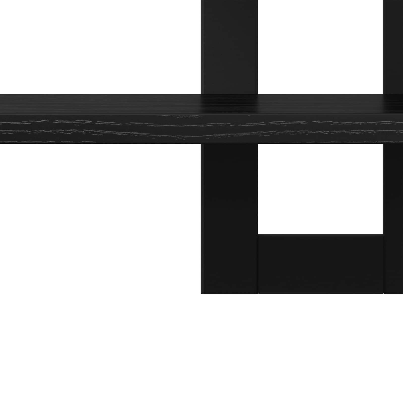 vidaXL Zwevende schappen Zwart eiken 40 x 15 x 40 cm Bewerkt hout