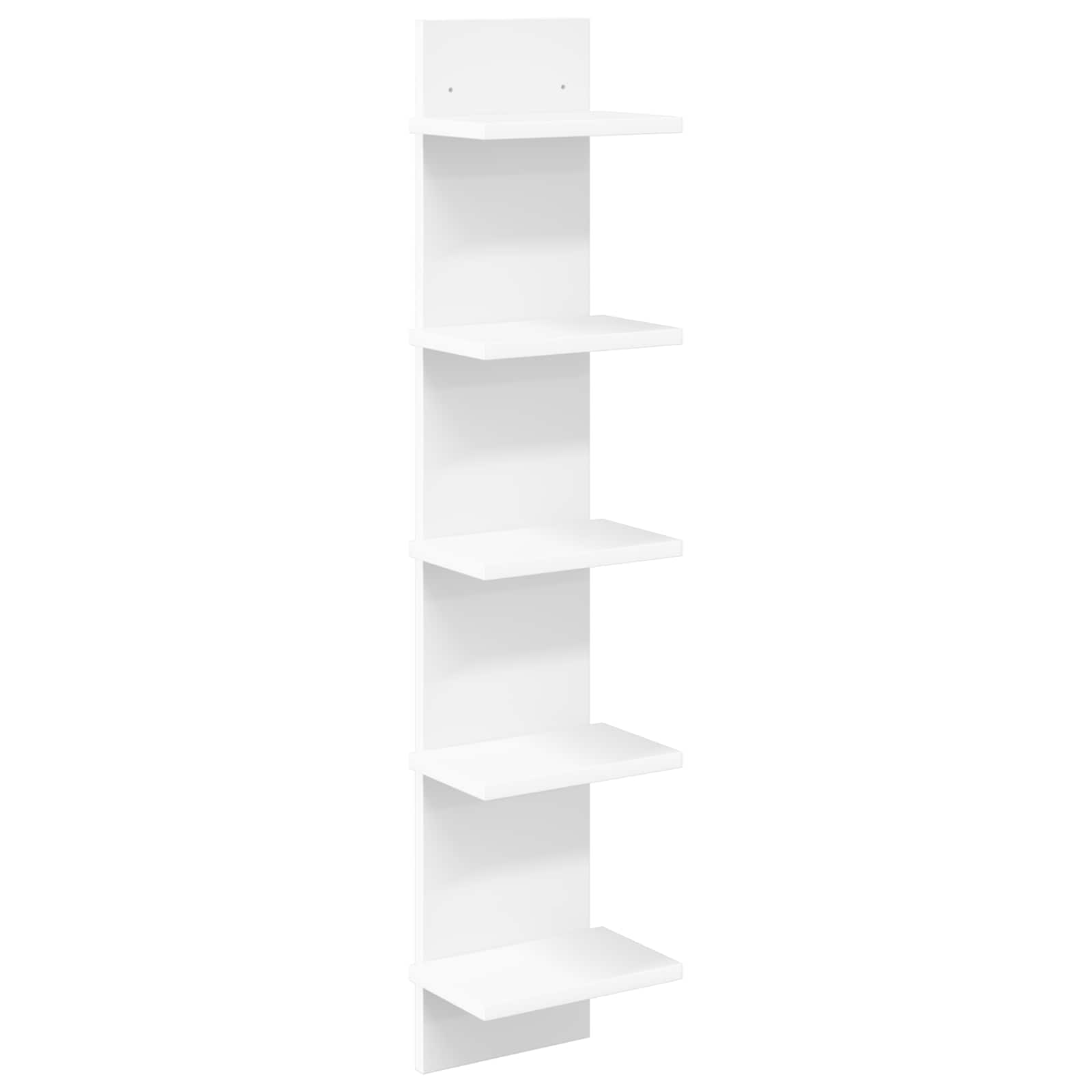 vidaXL Wandplank Wit 25 x 15 x 100 cm Bewerkt hout