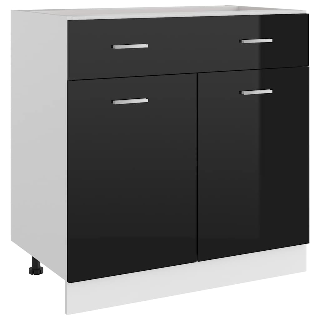 vidaXL Hangkast Lyon 60x31x40 cm bewerkt hout hoogglans wit