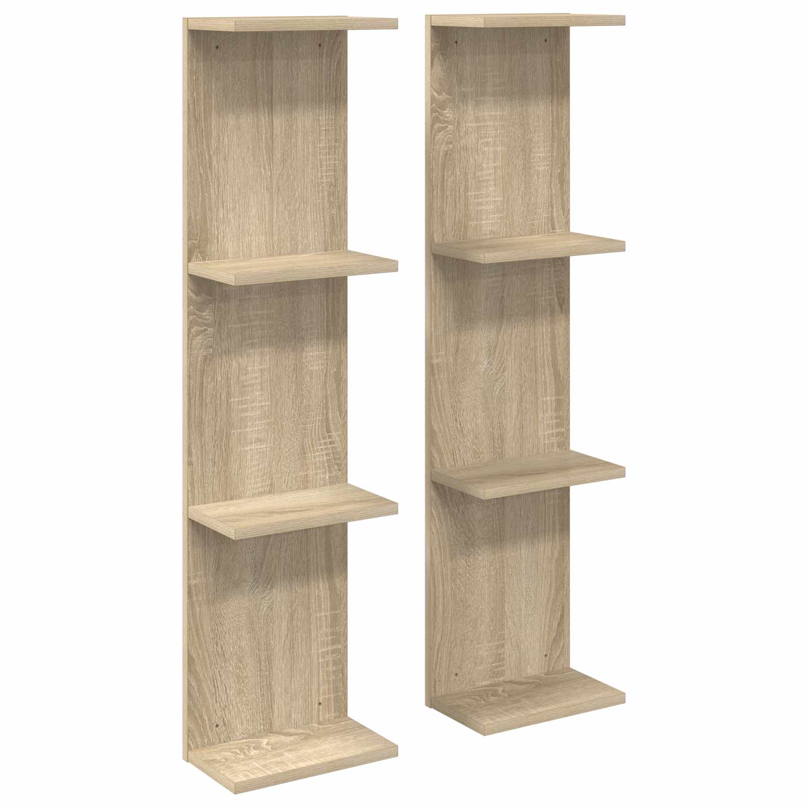 vidaXL Wandplank Wit 25 x 15 x 100 cm Bewerkt hout