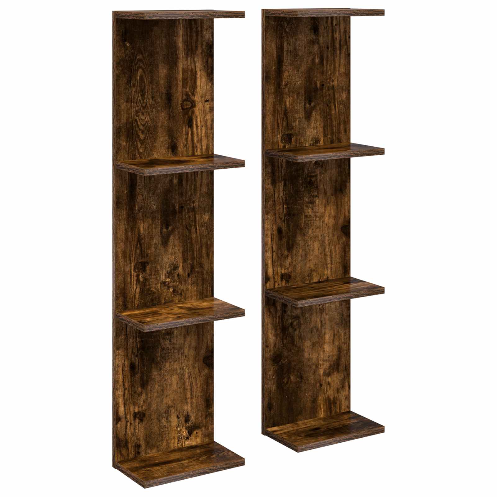 vidaXL Wandplank Wit 25 x 15 x 100 cm Bewerkt hout