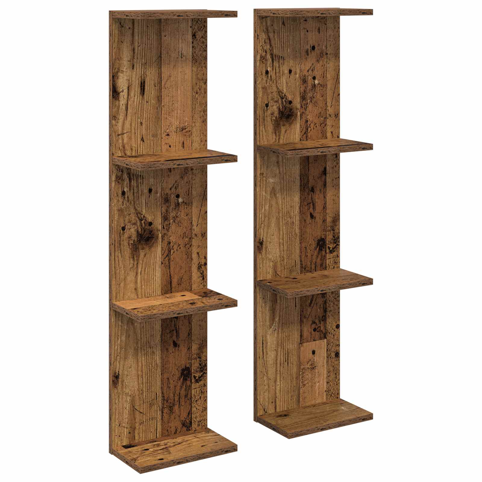 vidaXL Wandplank Wit 25 x 15 x 100 cm Bewerkt hout