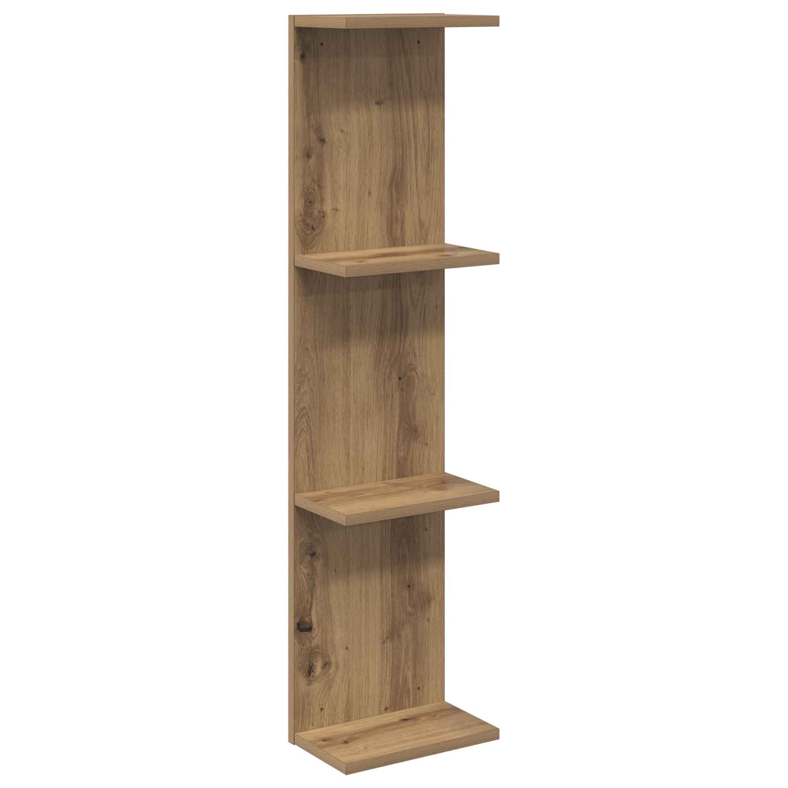 vidaXL Wandplank Wit 25 x 15 x 100 cm Bewerkt hout
