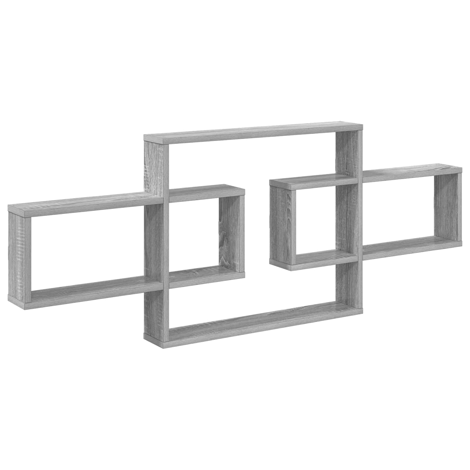 vidaXL Wandplank Wit 130 x 10 x 50 cm Bewerkt hout