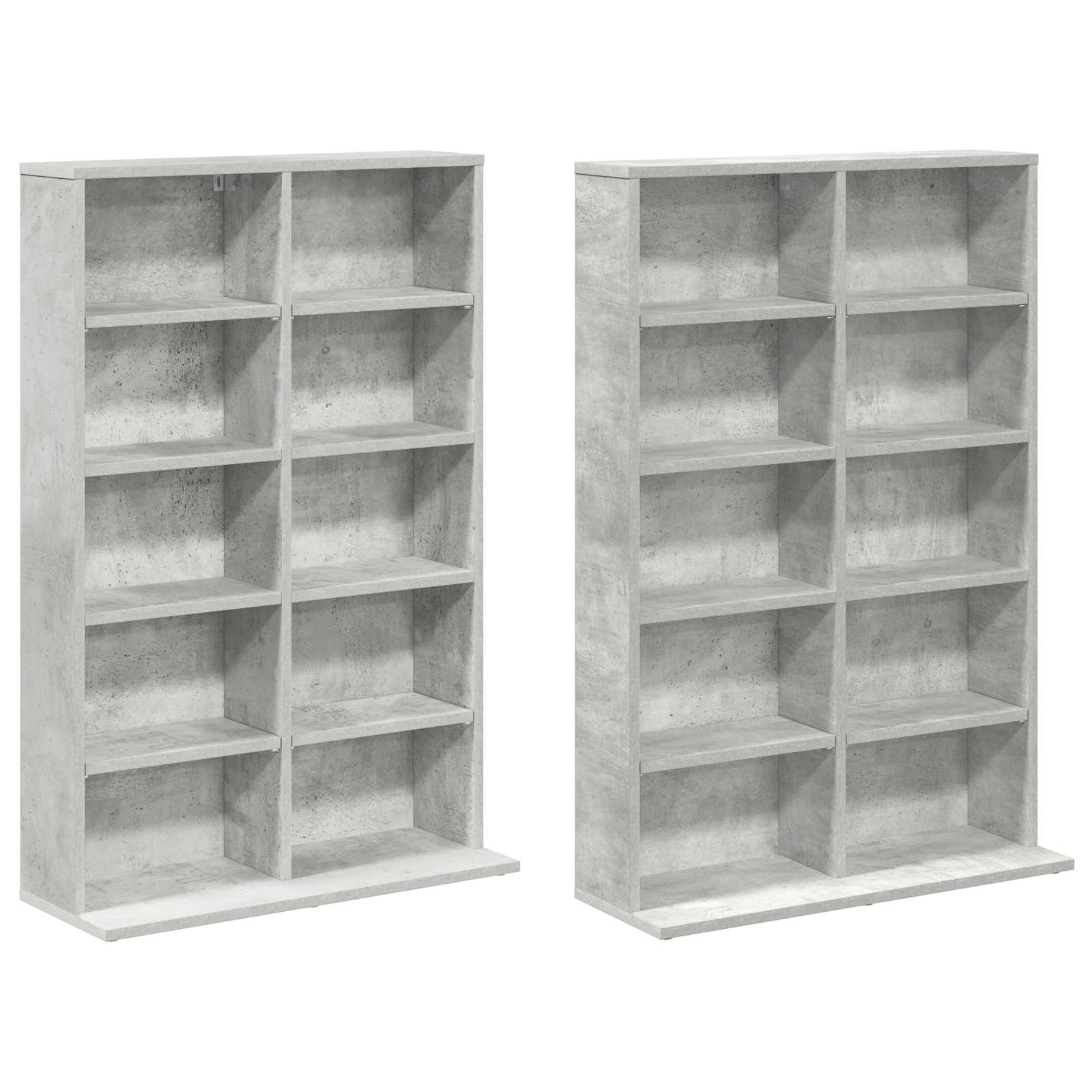 vidaXL CD Kast 2 st Sonoma Eiken 65 x 23,5 x 97,5 cm Bewerkt hout