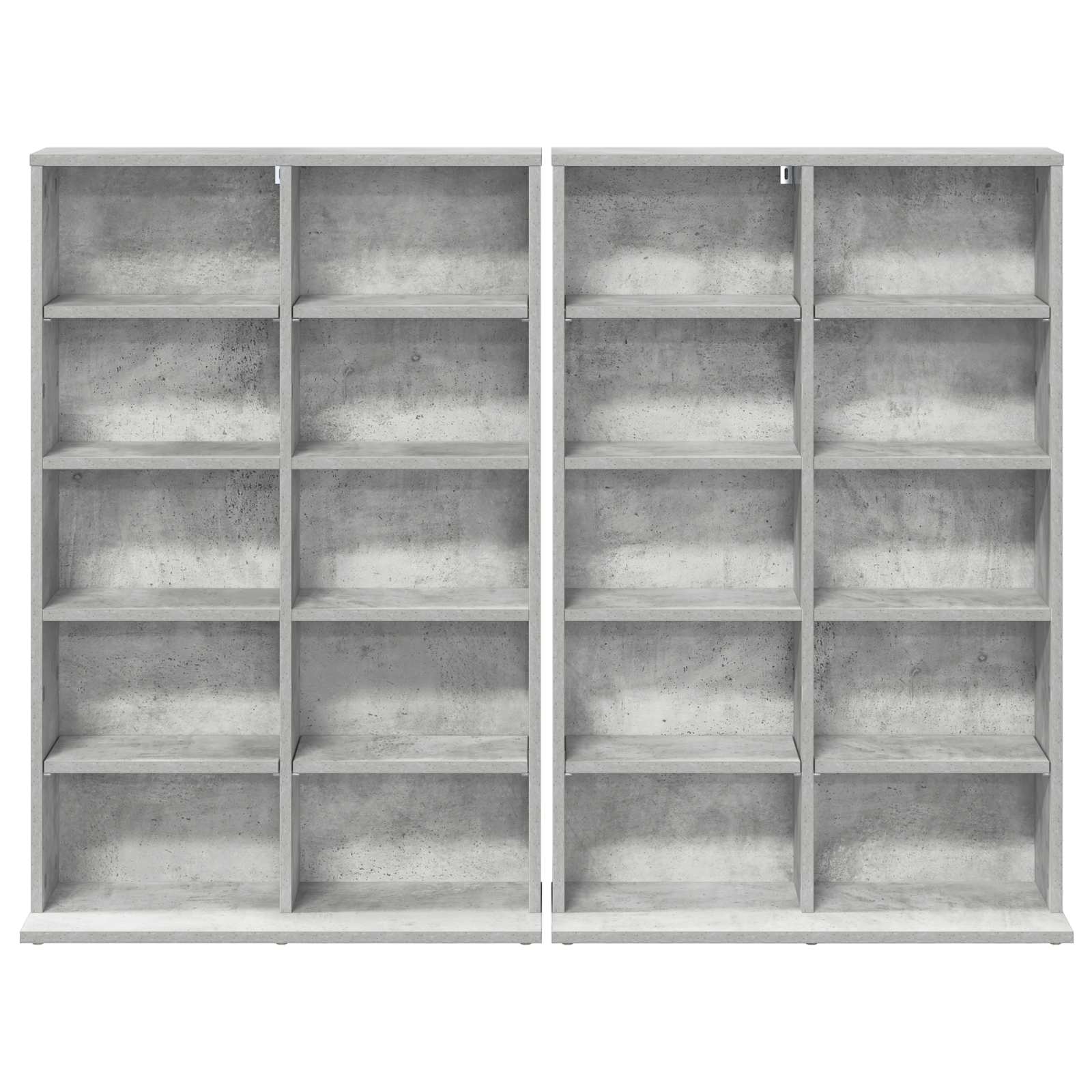 vidaXL CD Kast 2 st Sonoma Eiken 65 x 23,5 x 97,5 cm Bewerkt hout