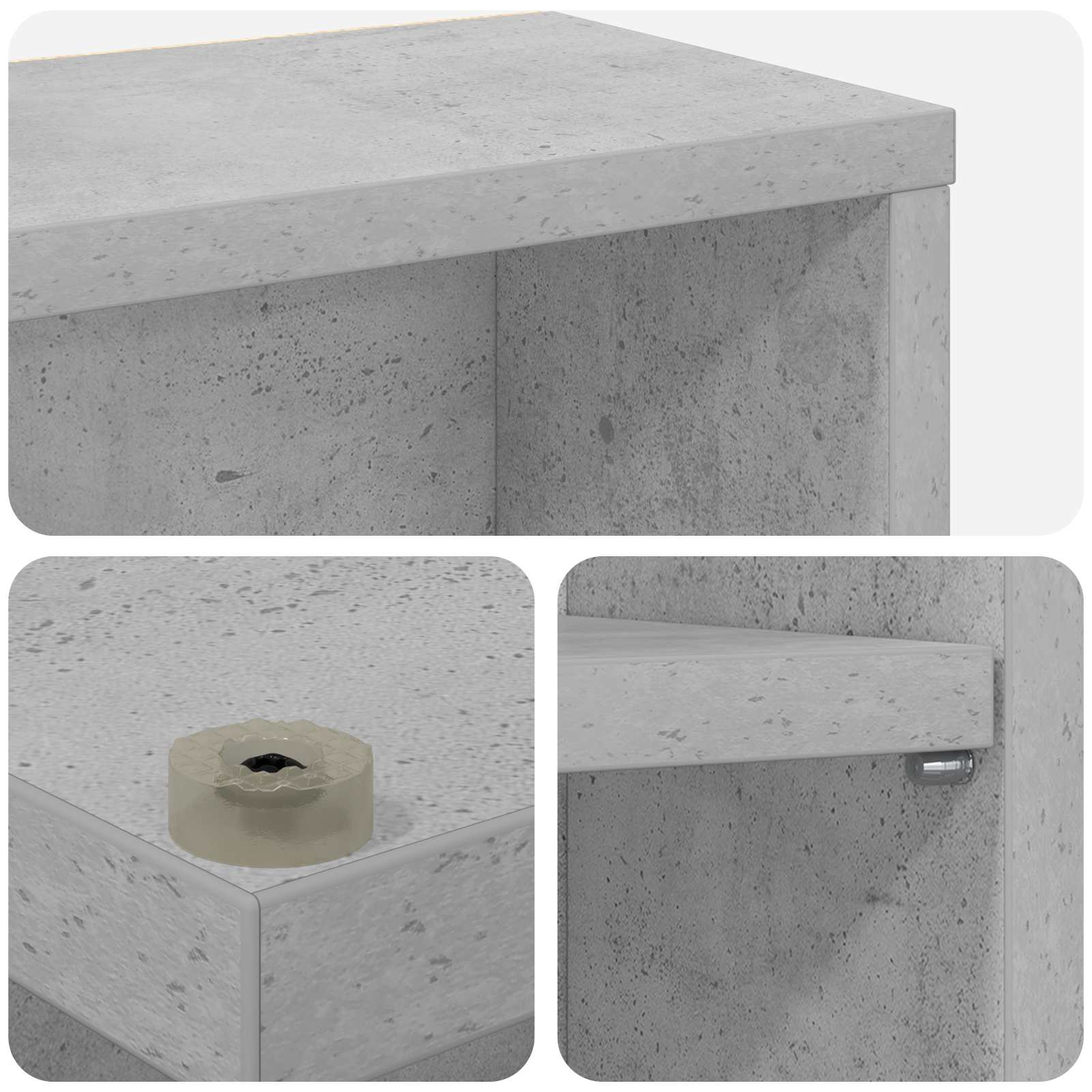 vidaXL CD Kast 2 st Sonoma Eiken 65 x 23,5 x 97,5 cm Bewerkt hout