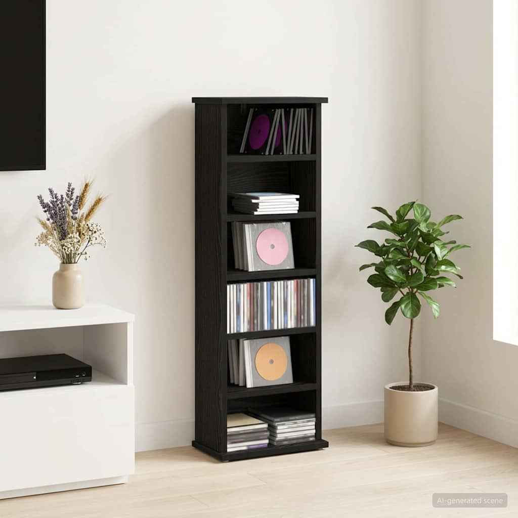 vidaXL CD Kast Wit 60 x 17 x 92 cm Bewerkt hout