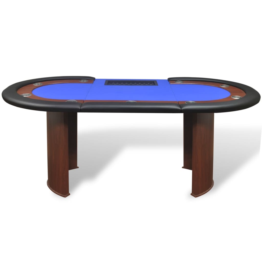 vidaXL Pokertafel voor 10 personen met dealervak en fichebak groen