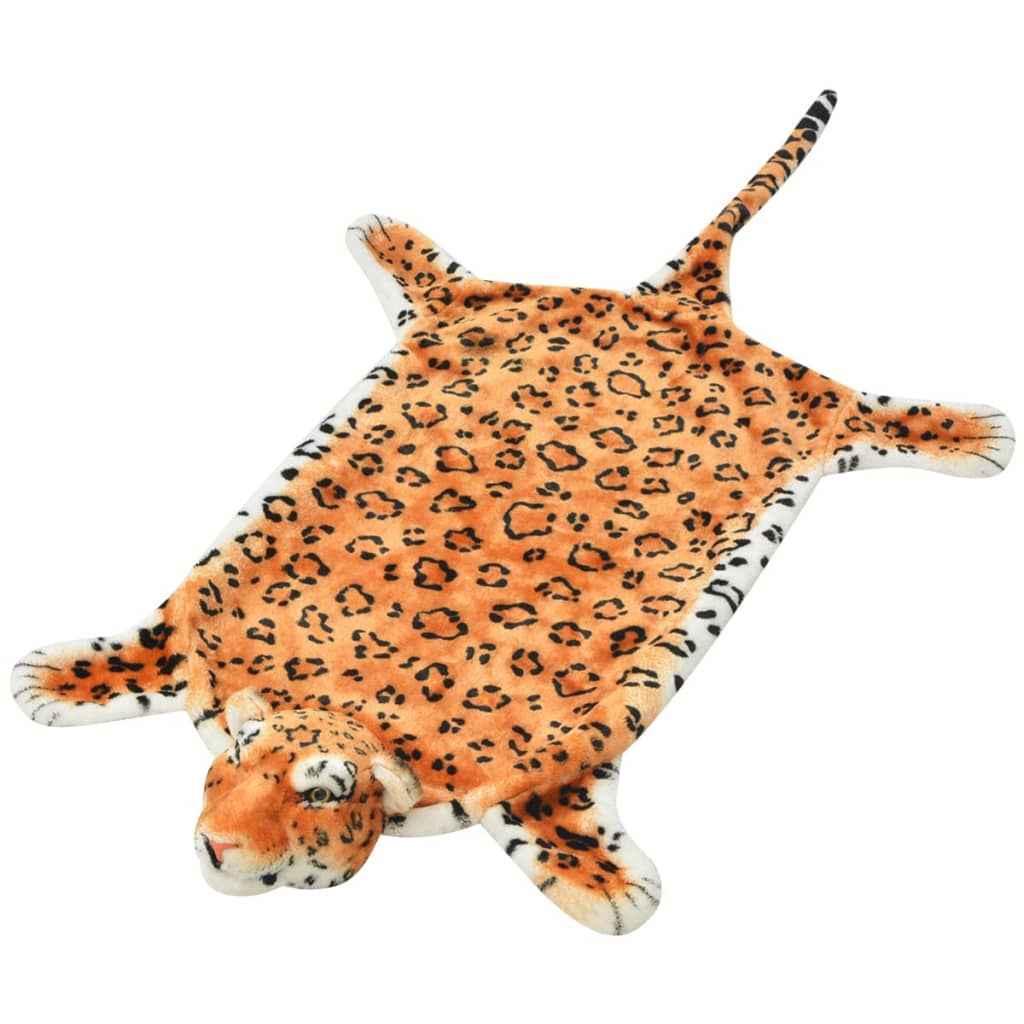 vidaXL Tijgervloerkleed pluche 144 cm bruin