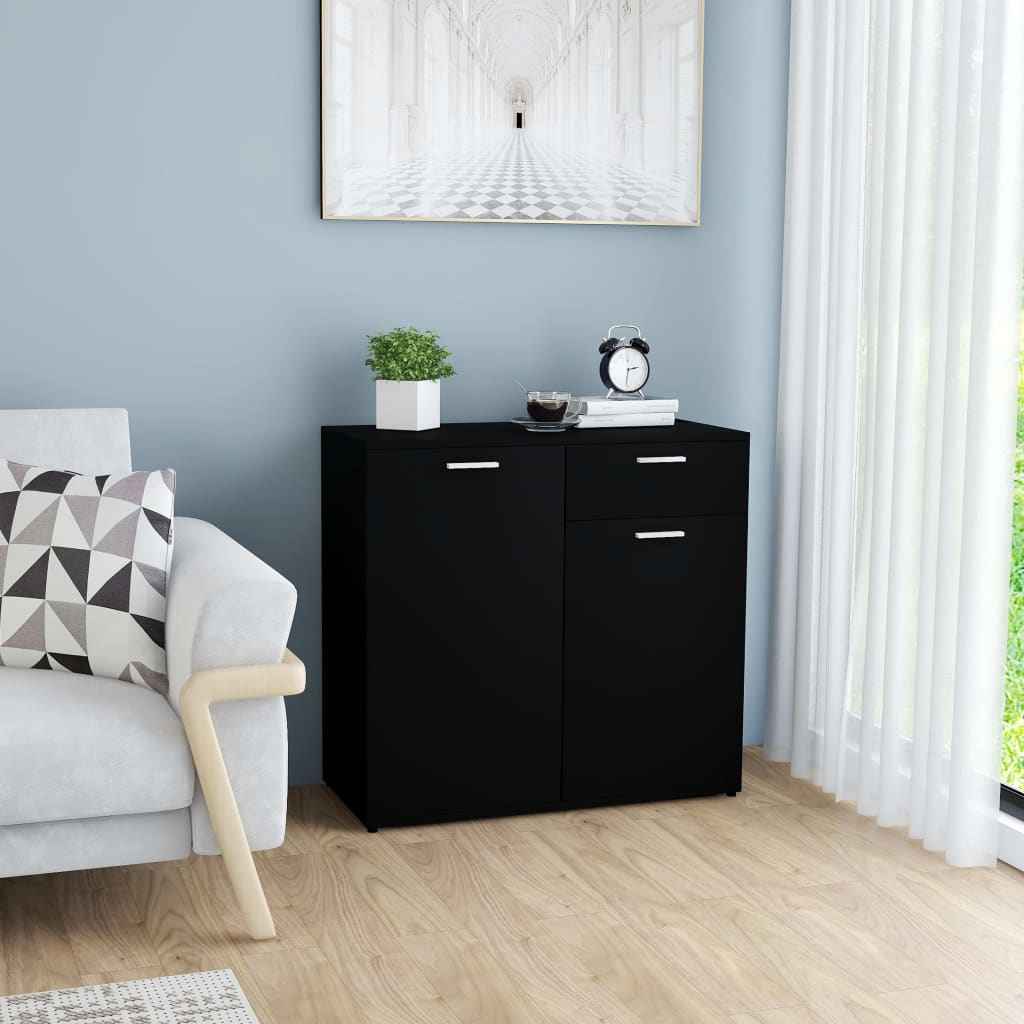 vidaXL Dressoir 80x36x75 cm bewerkt hout grijs