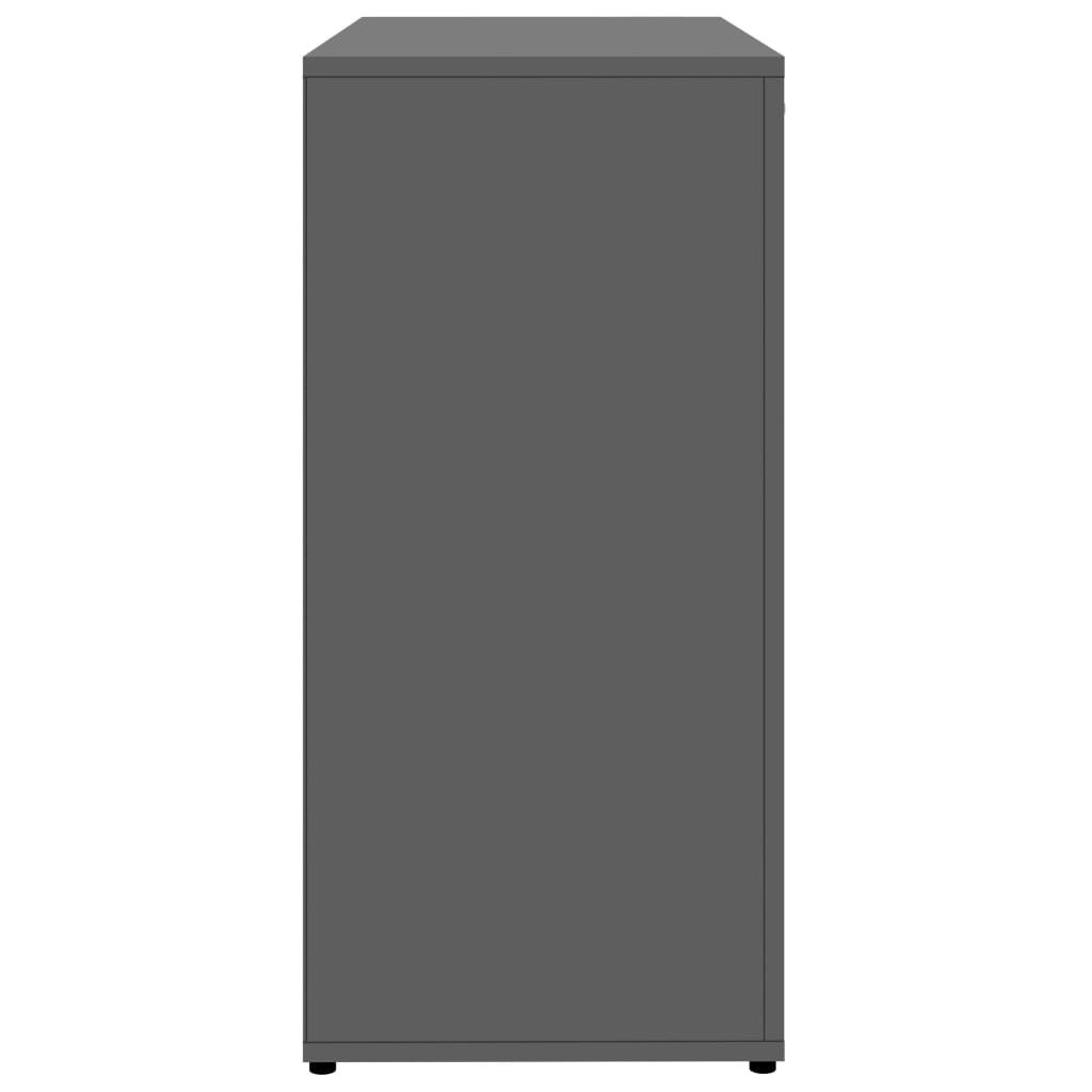vidaXL Dressoir 80x36x75 cm bewerkt hout grijs