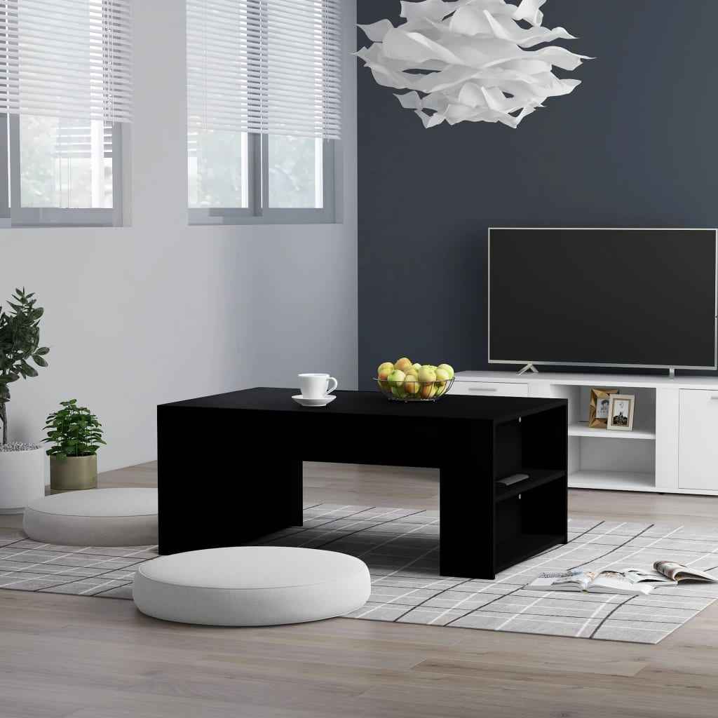 vidaXL Salontafel 100x60x42 cm bewerkt hout wit