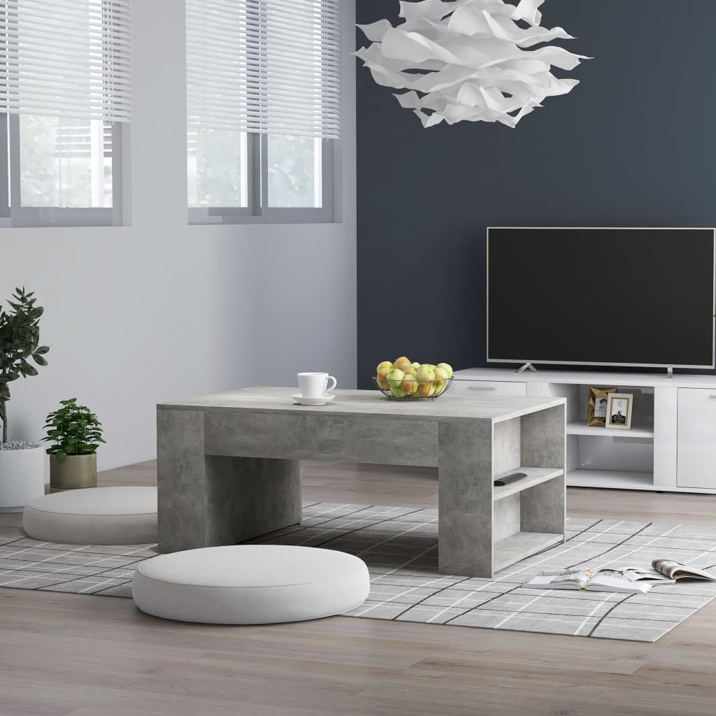 vidaXL Salontafel 100x60x42 cm bewerkt hout wit