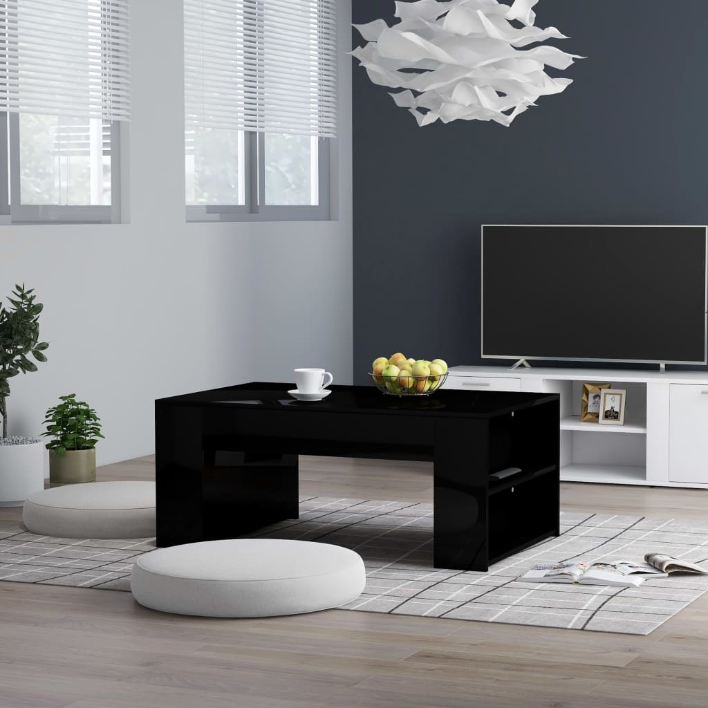 vidaXL Salontafel 100x60x42 cm bewerkt hout wit