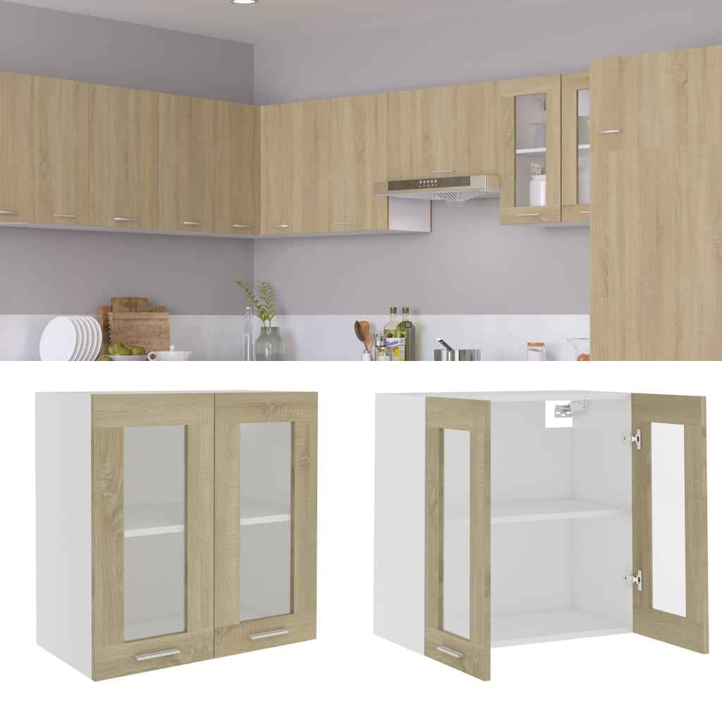 vidaXL Hangkast Lyon 60x31x40 cm bewerkt hout hoogglans wit
