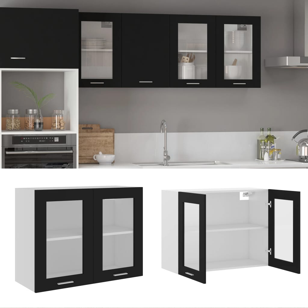 vidaXL Hangkast Lyon 60x31x40 cm bewerkt hout hoogglans wit