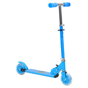 vidaXL Kinderstep met verstelbaar aluminium stuur en 2 wielen blauw