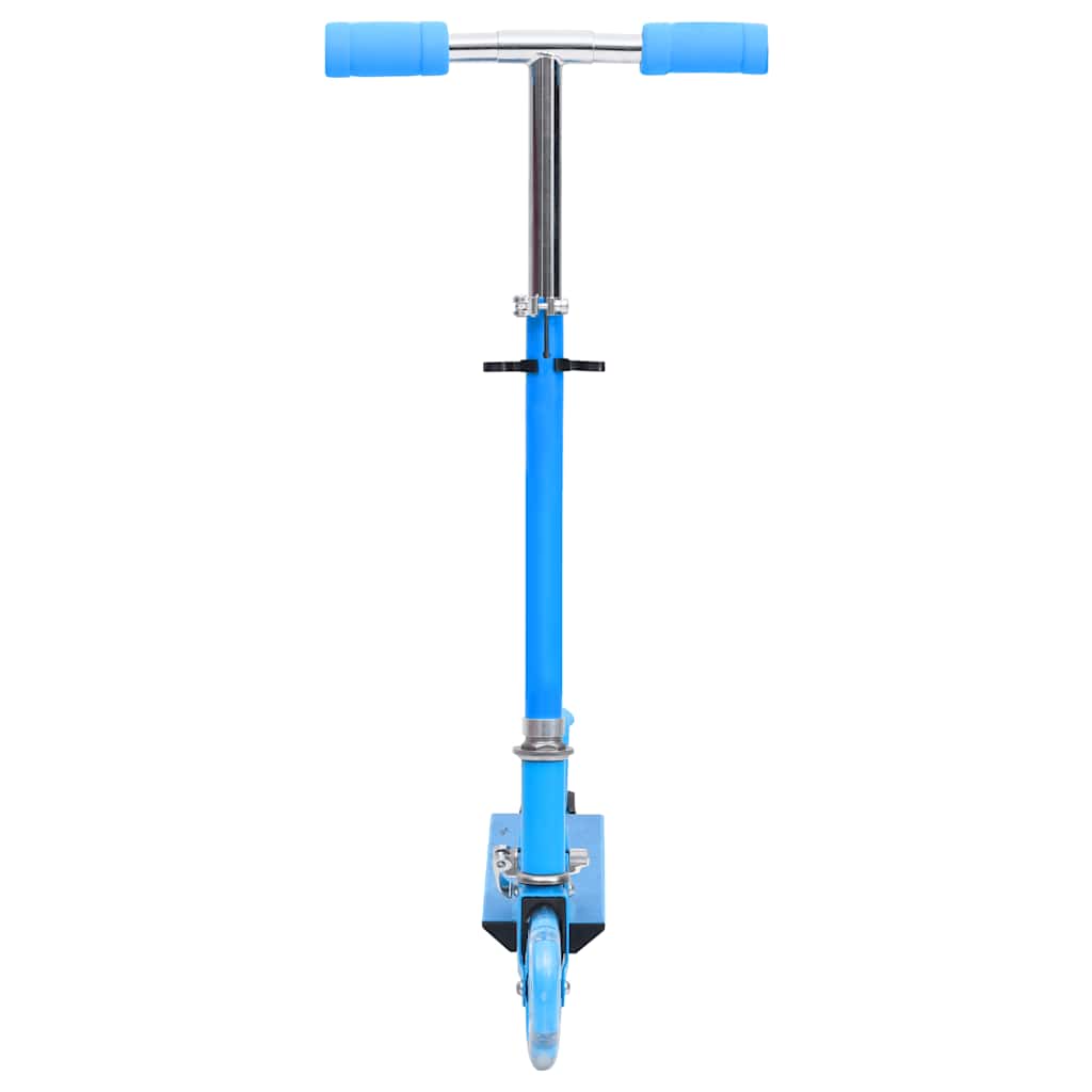 vidaXL Kinderstep met verstelbaar aluminium stuur en 2 wielen blauw