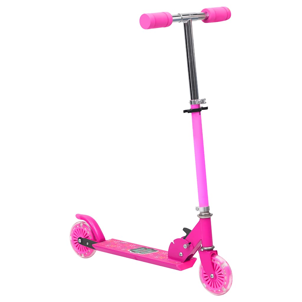 vidaXL Kinderstep met verstelbaar aluminium stuur en 2 wielen blauw