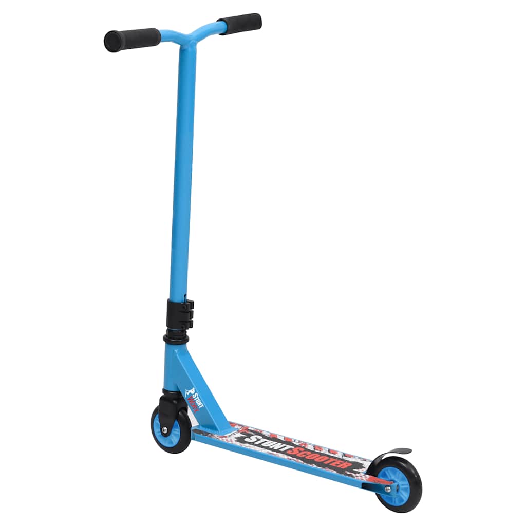 vidaXL Stuntstep met aluminium stuur blauw