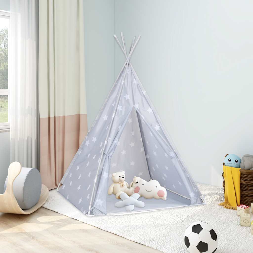 vidaXL Kindertipitent met tas 115x115x160 cm polyester roze