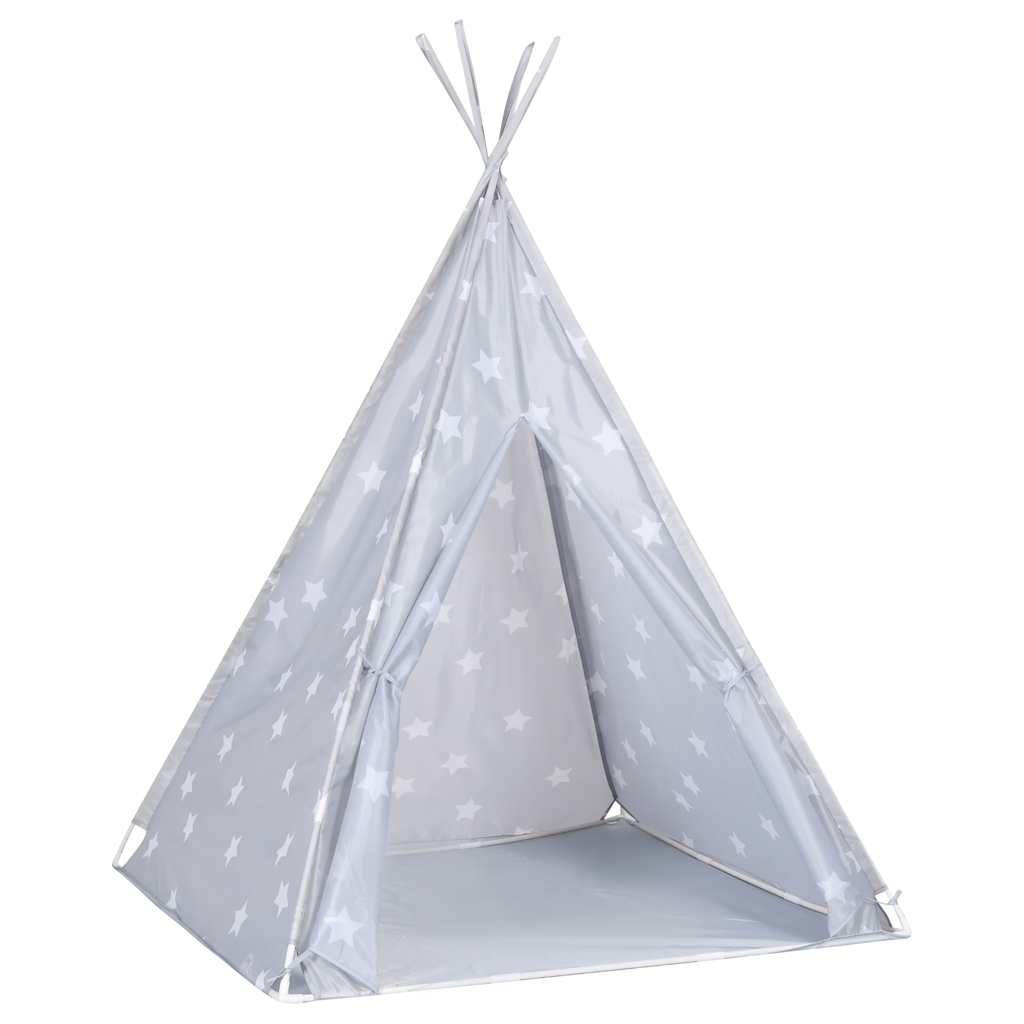 vidaXL Kindertipitent met tas 115x115x160 cm polyester roze