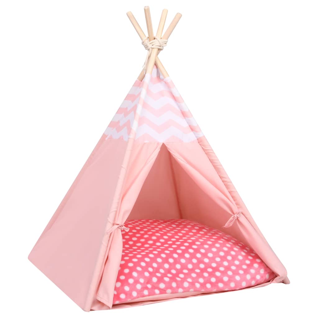 vidaXL Kattentipitent met tas 60x60x70 cm peachskin roze