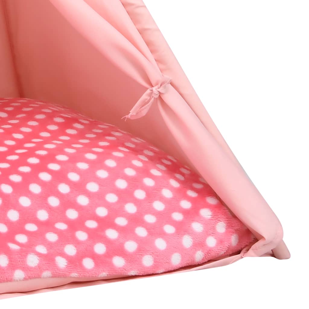vidaXL Kattentipitent met tas 60x60x70 cm peachskin roze