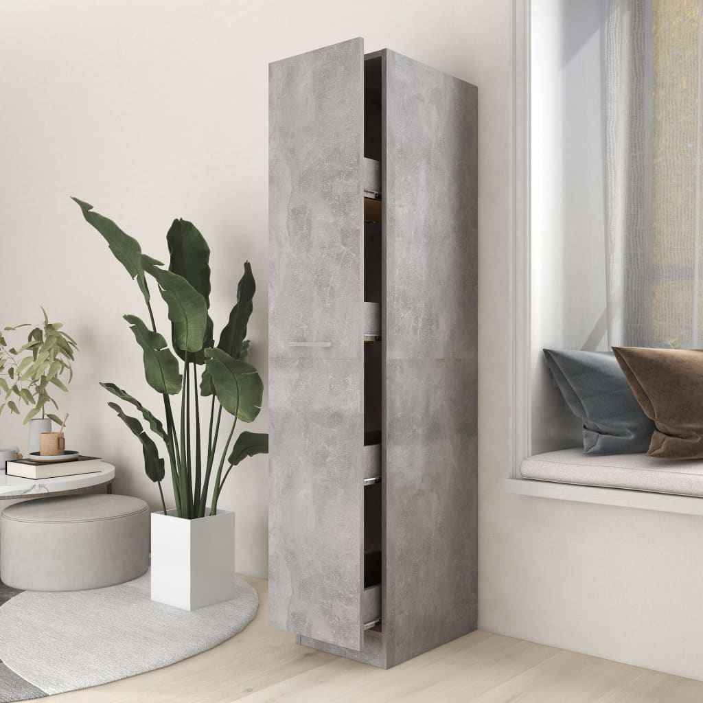 vidaXL Apothekerskast 30x42,5x150 cm bewerkt hout hoogglans wit