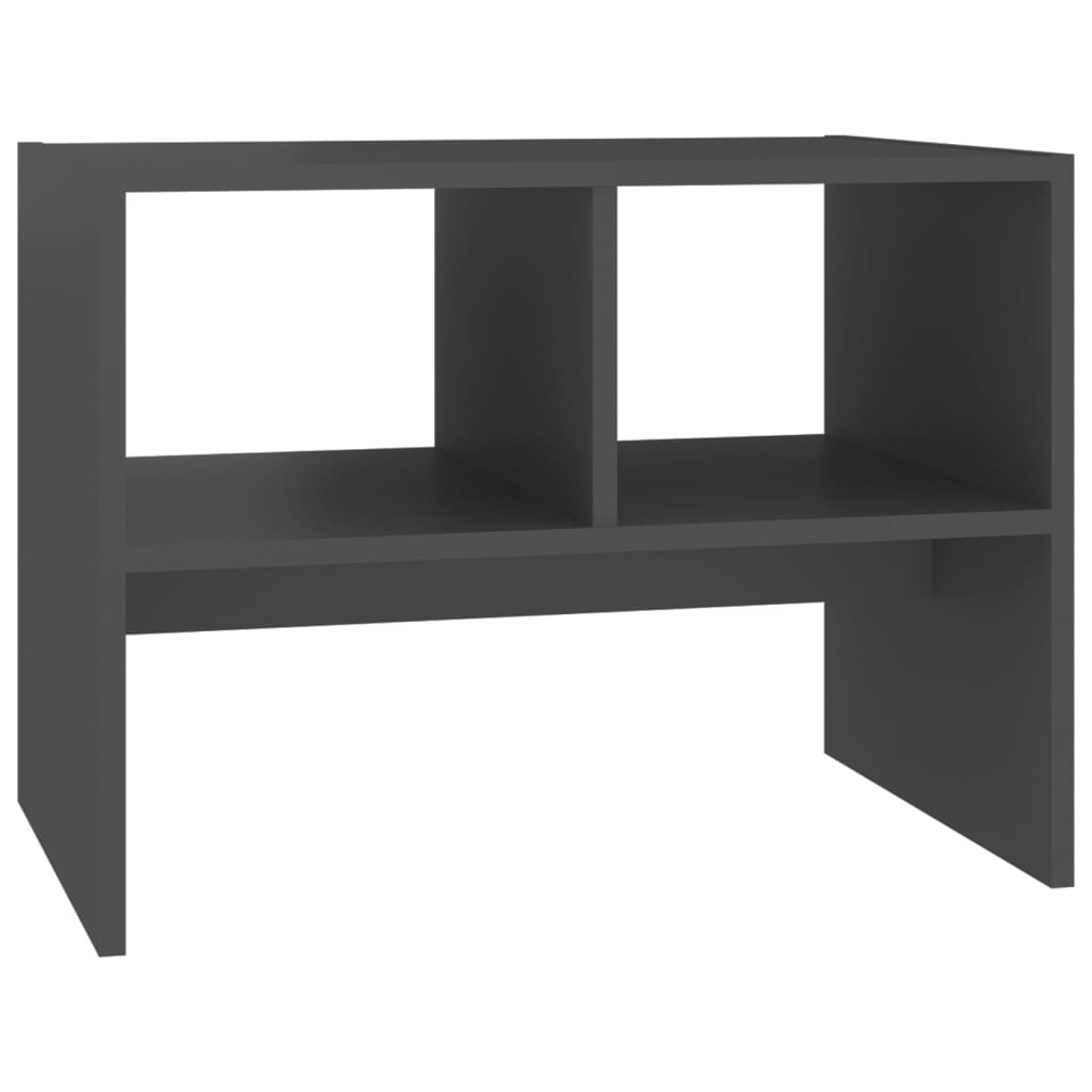 vidaXL Bijzettafel 60x40x45 cm spaanplaat zwart