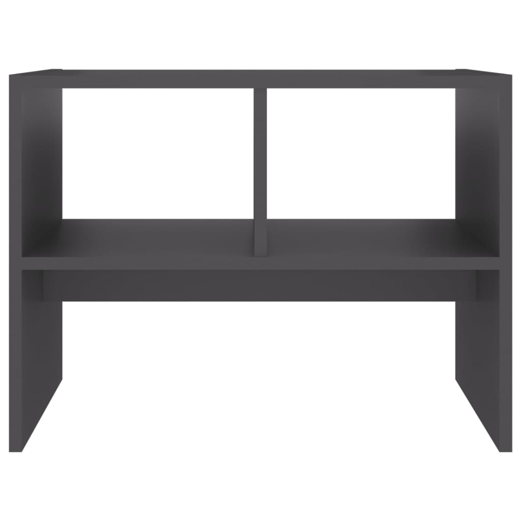 vidaXL Bijzettafel 60x40x45 cm spaanplaat zwart