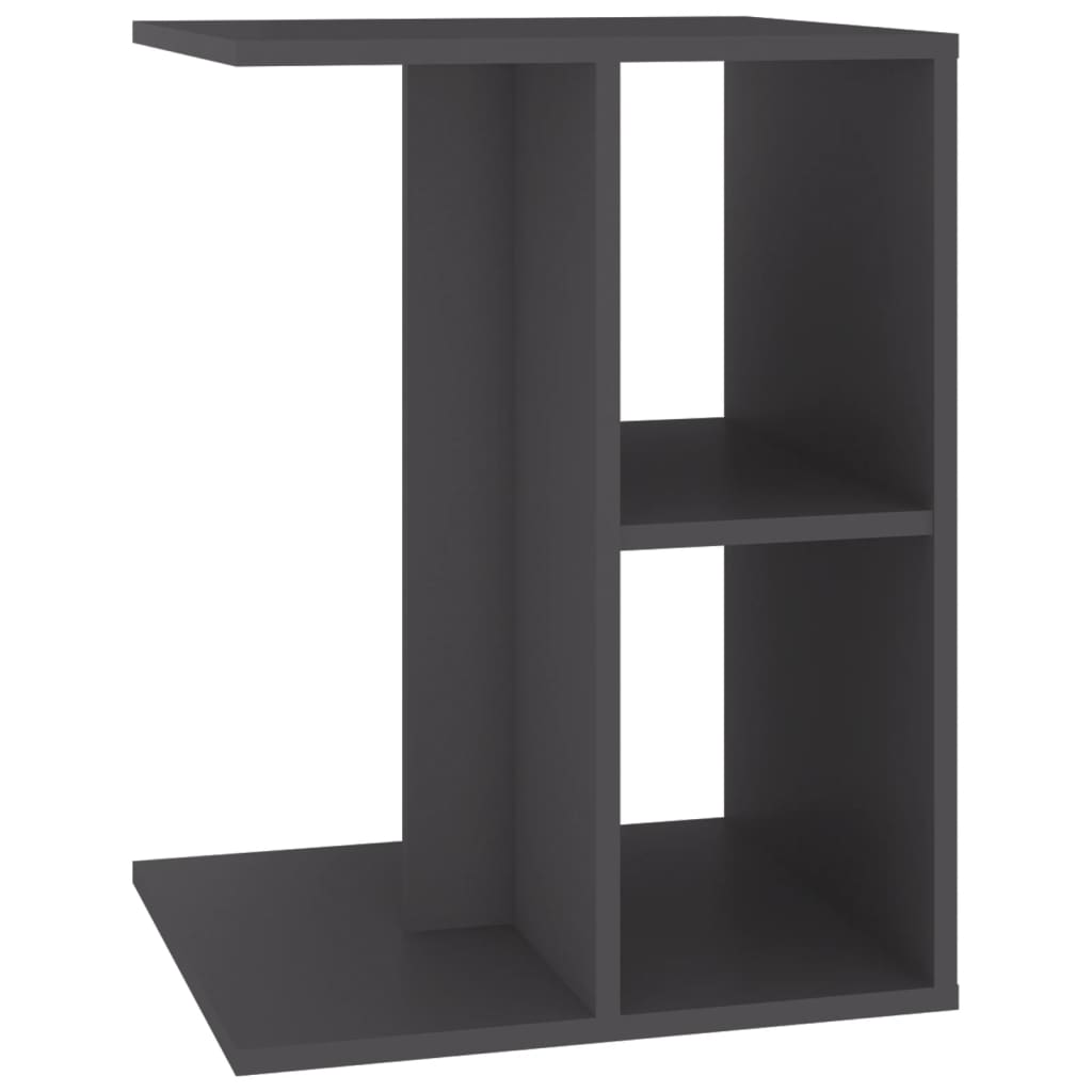vidaXL Bijzettafel 60x40x45 cm spaanplaat zwart