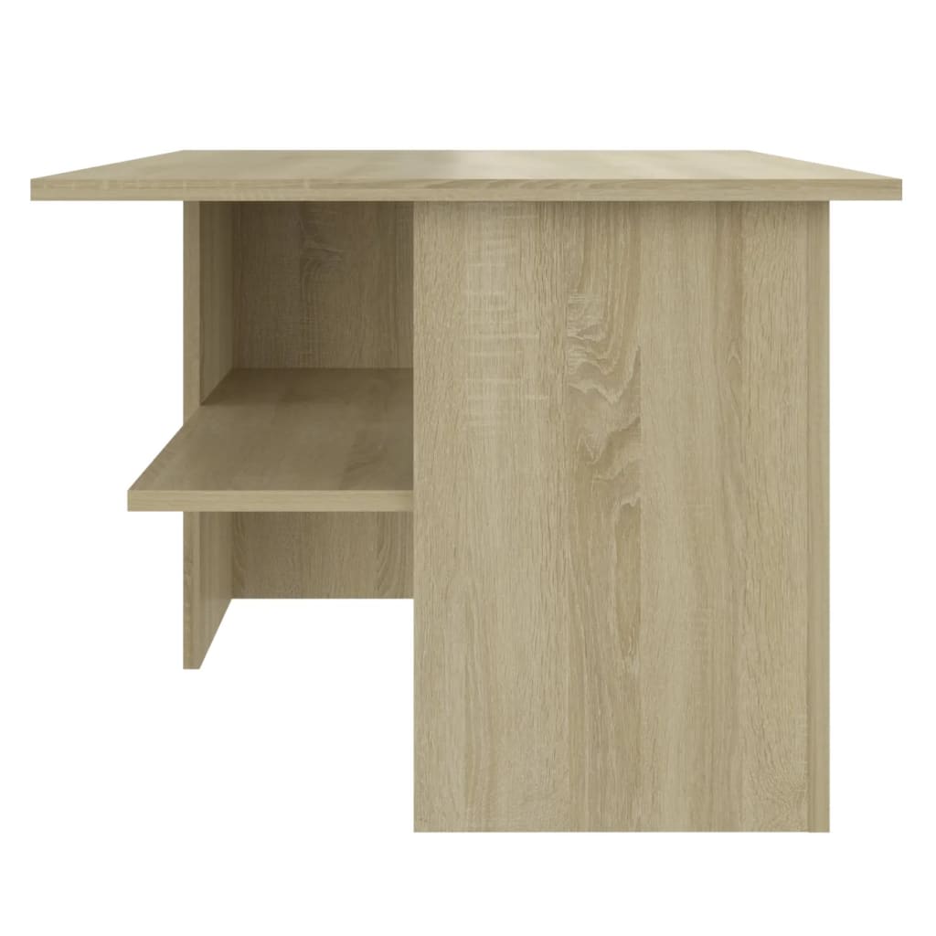 vidaXL Salontafel 90x60x46,5 cm bewerkt hout wit