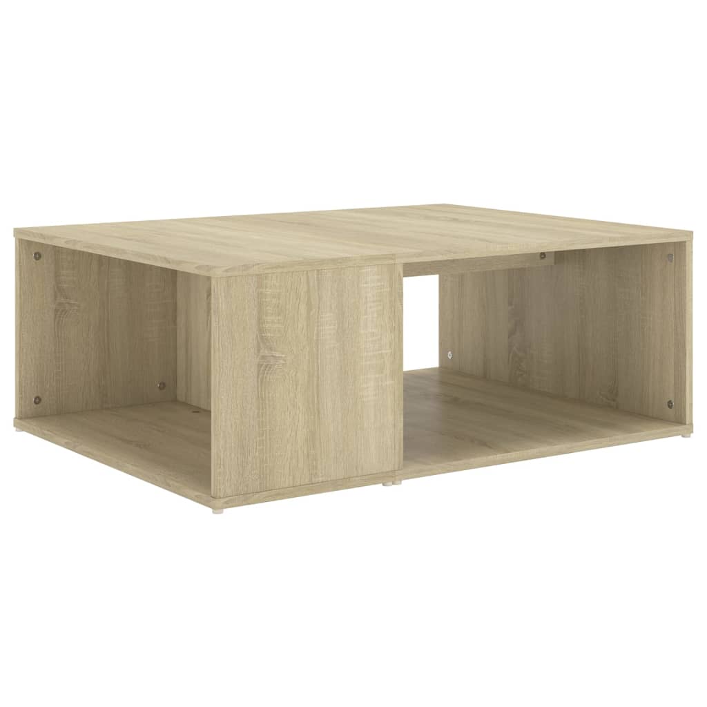 vidaXL Salontafel 90x67x33 cm bewerkt hout sonoma eikenkleurig - Aashly