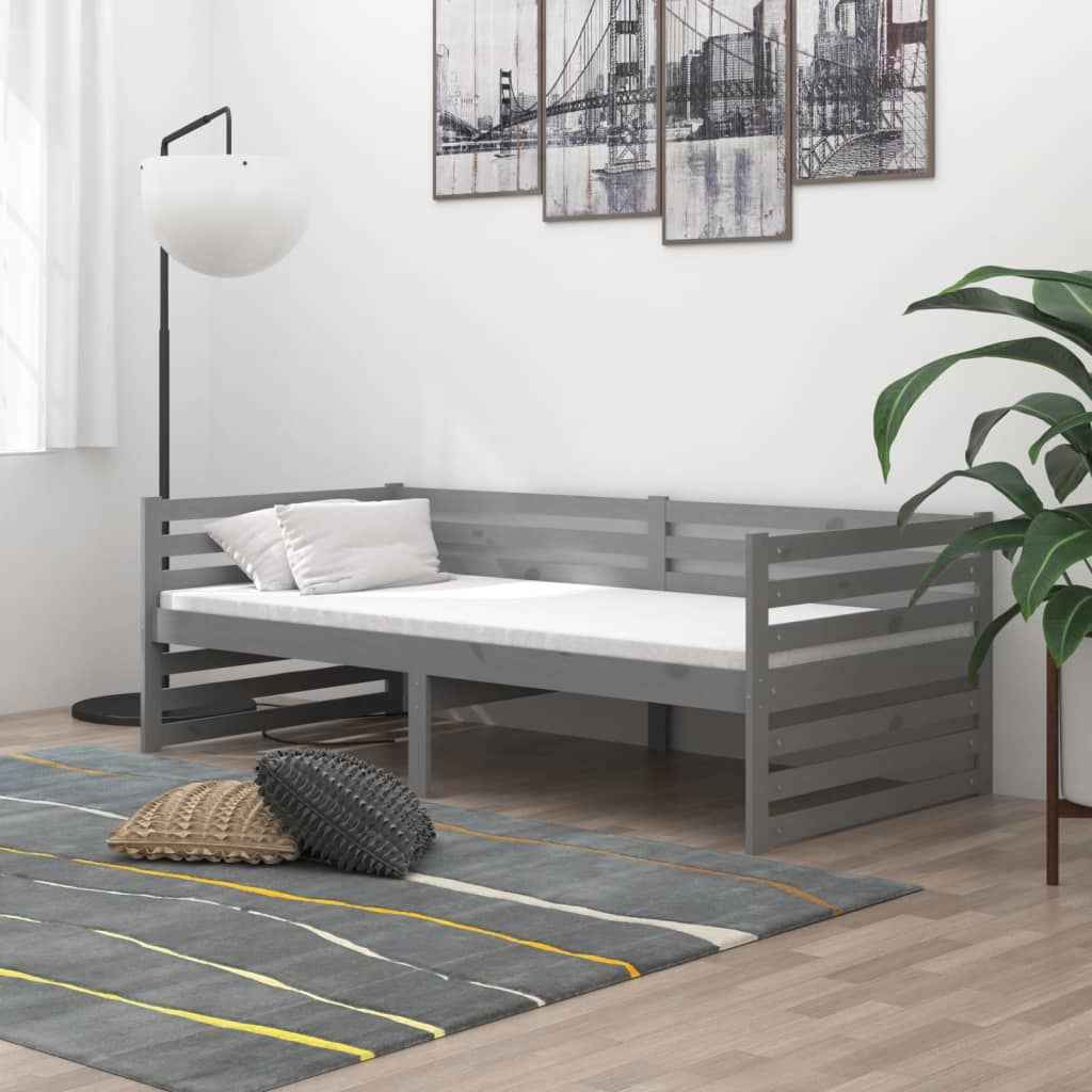 vidaXL Slaapbank massief grenenhout 90x200 cm