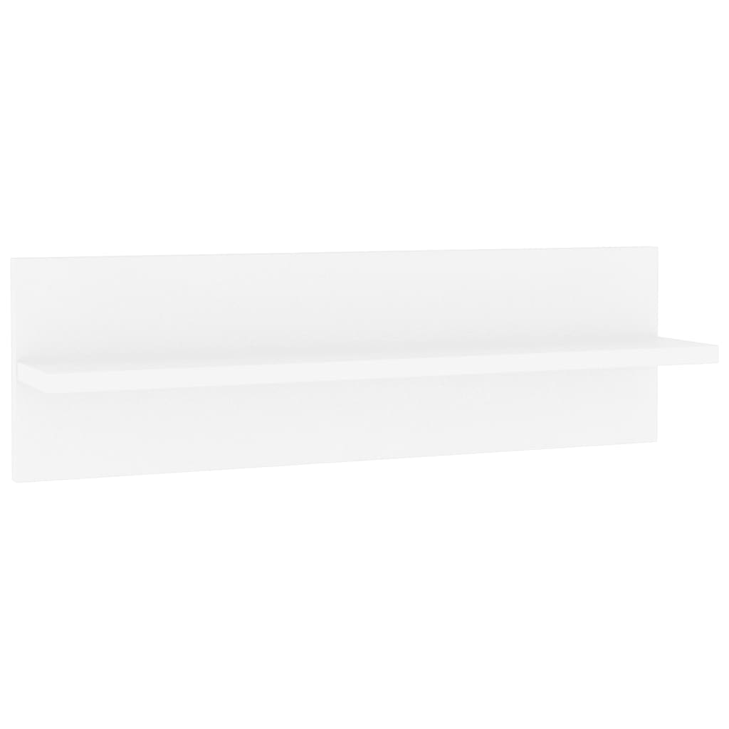vidaXL Wandschappen 2 st 60x11,5x18 cm bewerkt hout wit
