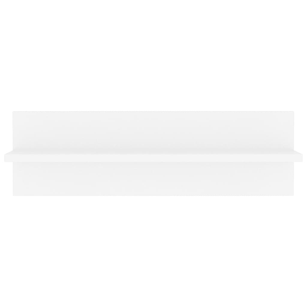 vidaXL Wandschappen 2 st 60x11,5x18 cm bewerkt hout wit