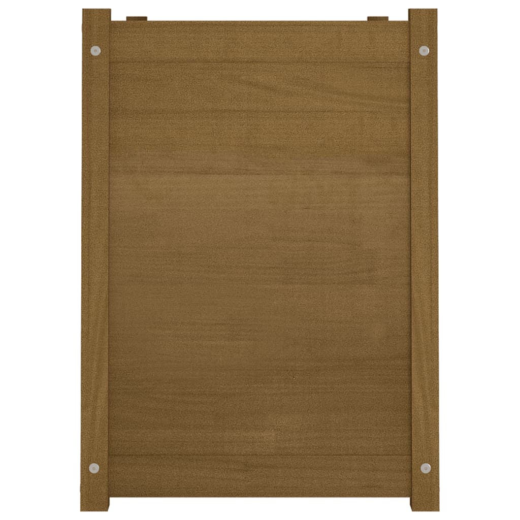 vidaXL Plantenbak 100x50x70 cm massief grenenhout honingbruin