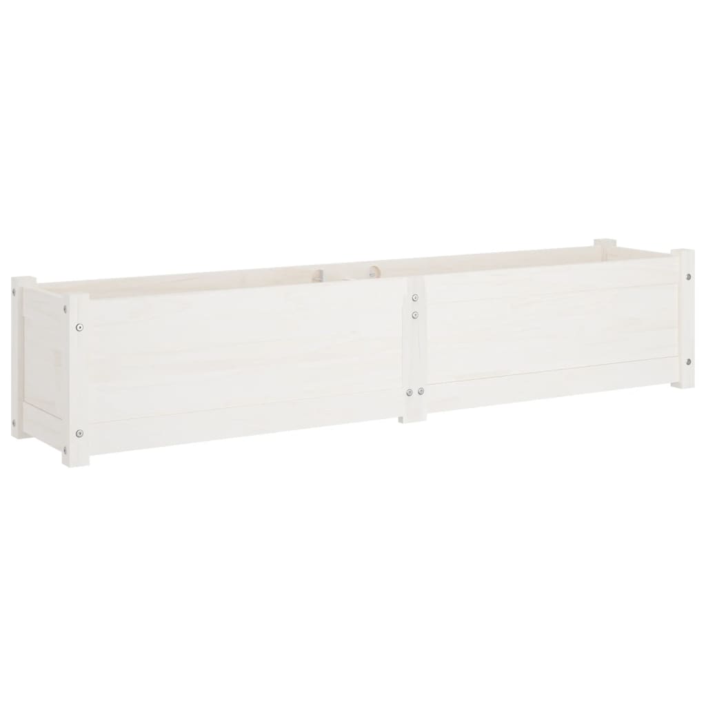 vidaXL Plantenbakken verhoogd 2 st 150x31x31 cm grenenhout grijs