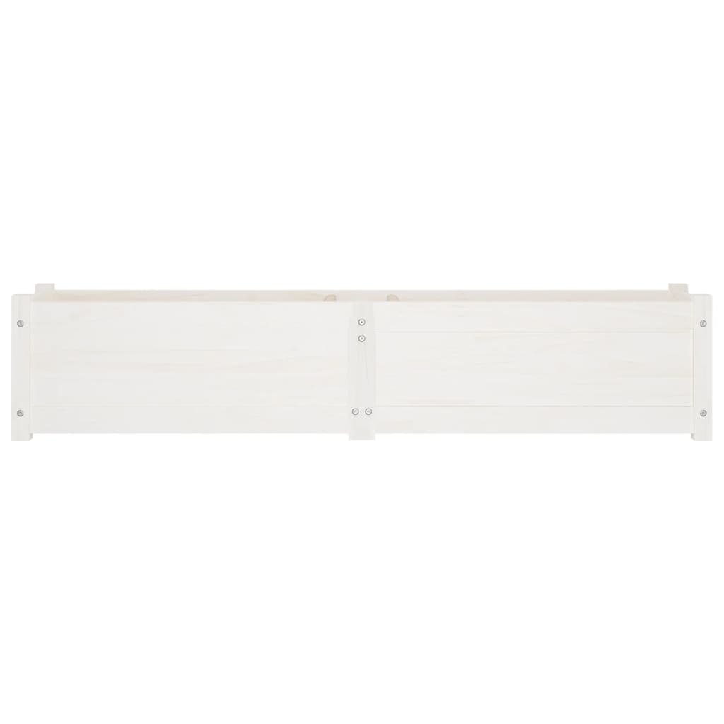 vidaXL Plantenbakken verhoogd 2 st 150x31x31 cm grenenhout grijs