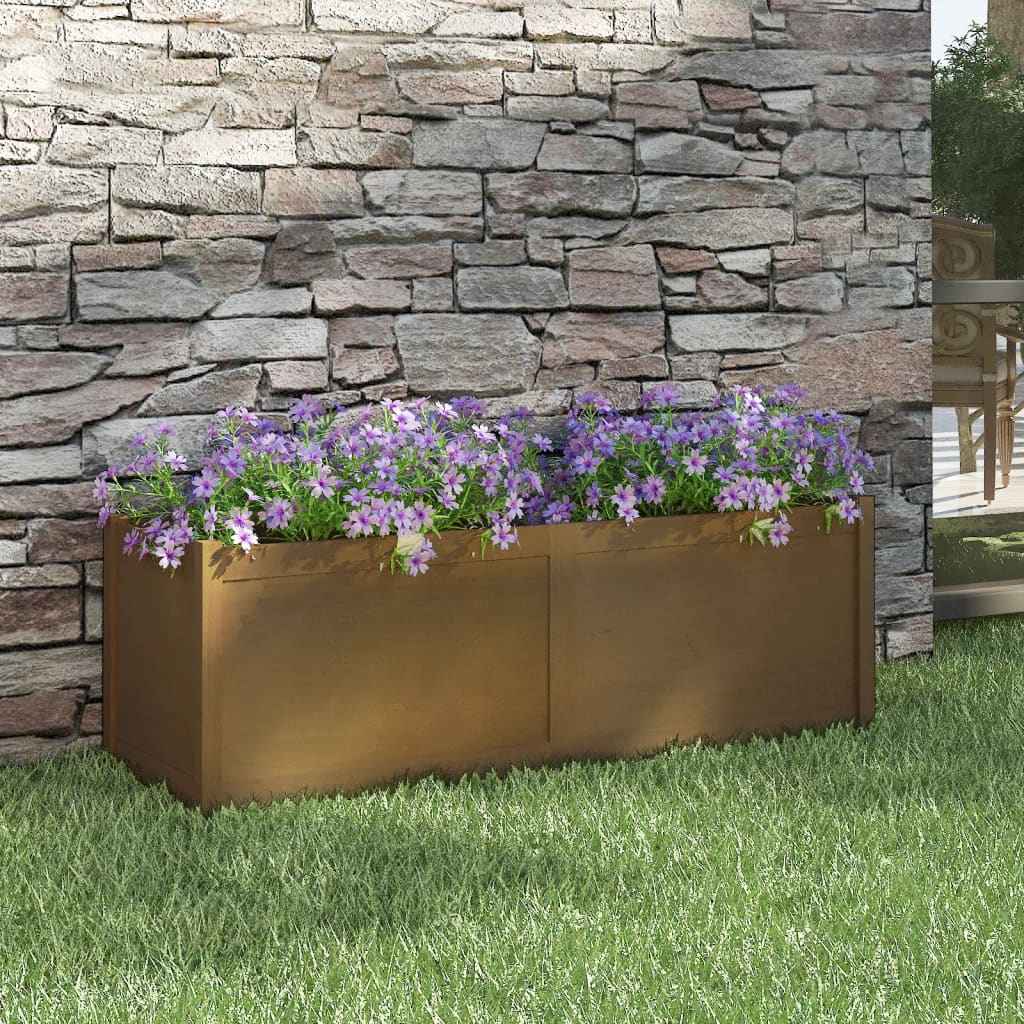 vidaXL Plantenbak 150x50x50 cm massief grenenhout grijs