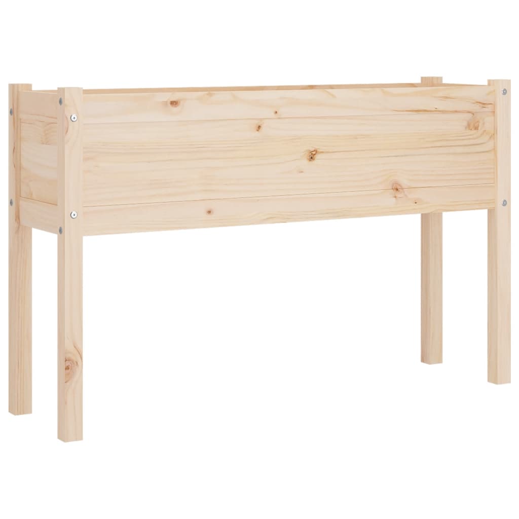 vidaXL Plantenbak 110x31x70 cm massief grenenhout