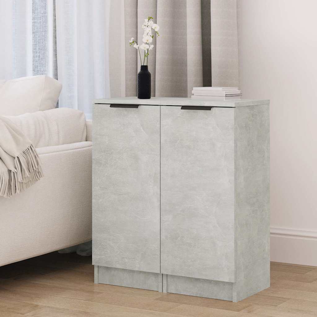 vidaXL Dressoirs 2 st 30x30x70 cm bewerkt hout sonoma eikenkleurig